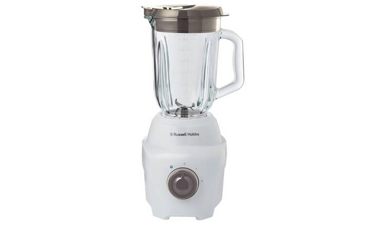 Russell Hobbs Go Create White 1.5L Glass Jug Blender 27580 GOODS Argos