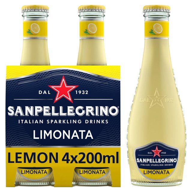 San Pellegrino Classic Taste Lemon Glass   4 x 200ml GOODS M&S   