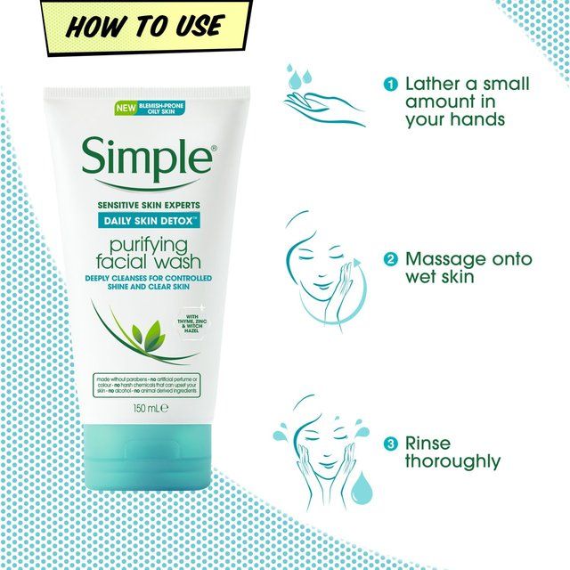 Simple Detox Purifying Face Wash   150ml