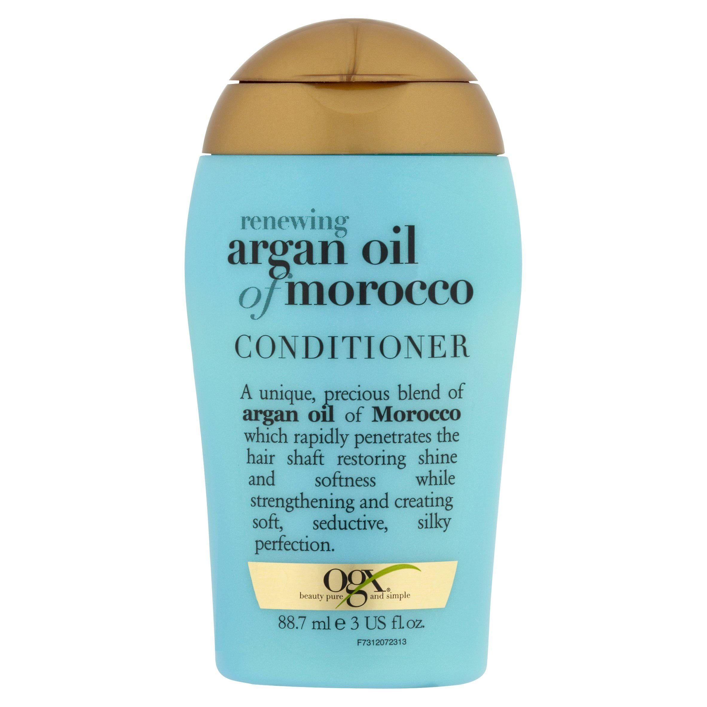 Ogx Renewing Argan Oil of Morocco Conditioner 88.7ml Travel size toiletries Sainsburys   