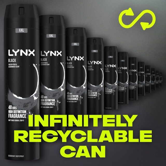 Lynx Black Deodorant Bodyspray   250ml