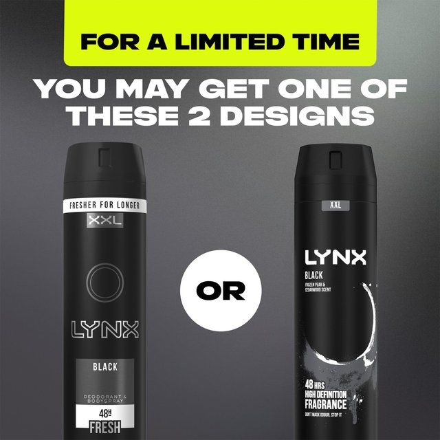 Lynx Black Deodorant Bodyspray   250ml