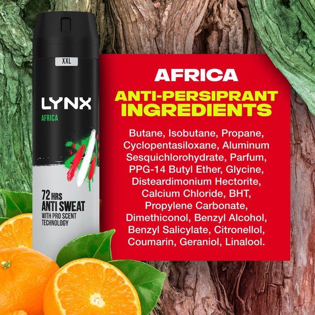 Lynx Africa Anti Perspirant Deodorant   250ml GOODS M&S   