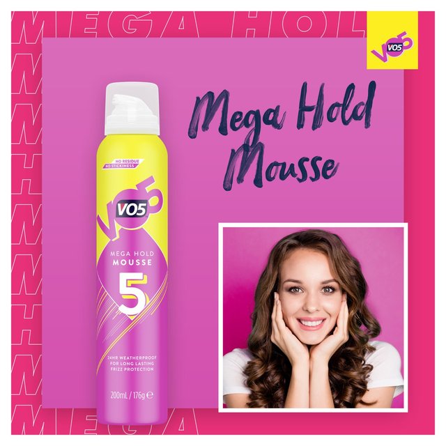 VO5 Mega Hold Mousse   200ml