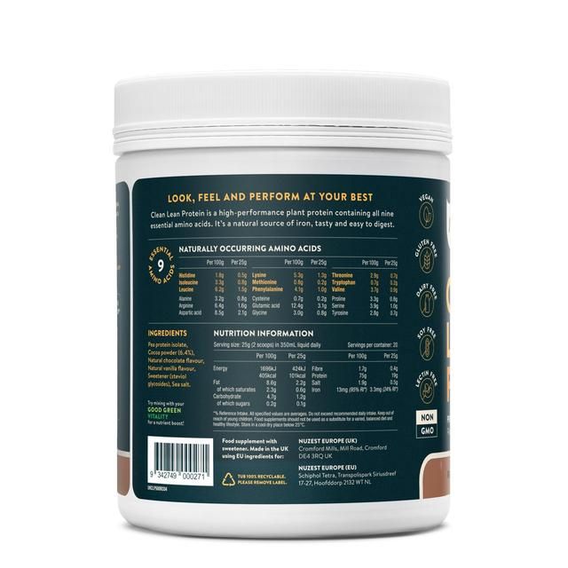 Nuzest Rich Chocolate Clean Lean Protein Powder   500g