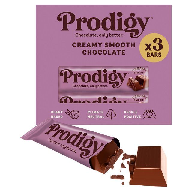 Prodigy Creamy Smooth Chocolate Bar Multipack   3 x 35g