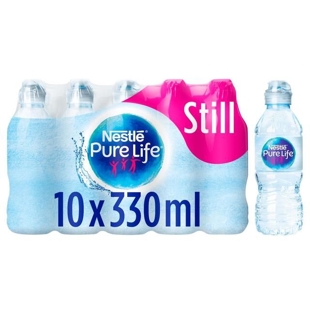 Nestle Pure Life Still Spring Water Sports Cap   10 x 330ml GOODS M&S   