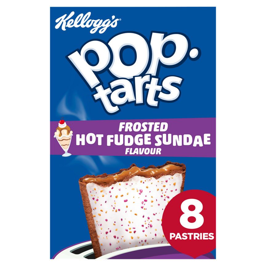 Kellogg's Pop Tarts Frosted Hot Fudge Sundae Flavour 8x