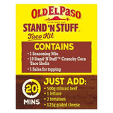 Old El Paso Mexican Stand 'N' Stuff Sweet Paprika & Garlic Taco Kit   312g GOODS M&S   