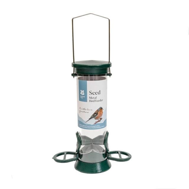 National Trust CJ Wildlife 2 Port Metal Seed Feeder Green GOODS M&S   