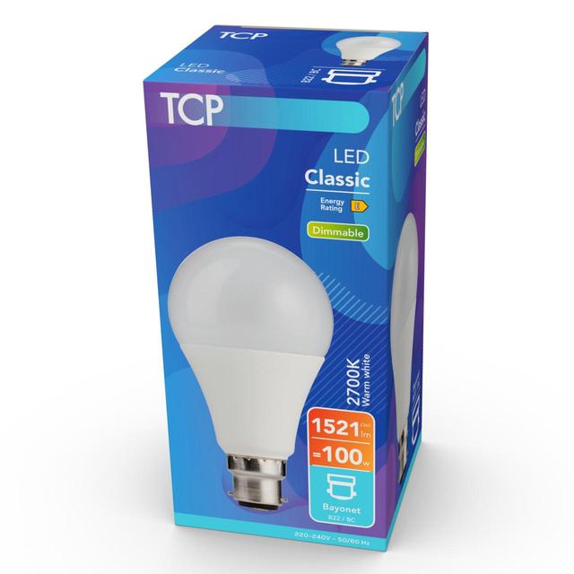 TCP Dimmable Warm White Bayonet 100W Light Bulb