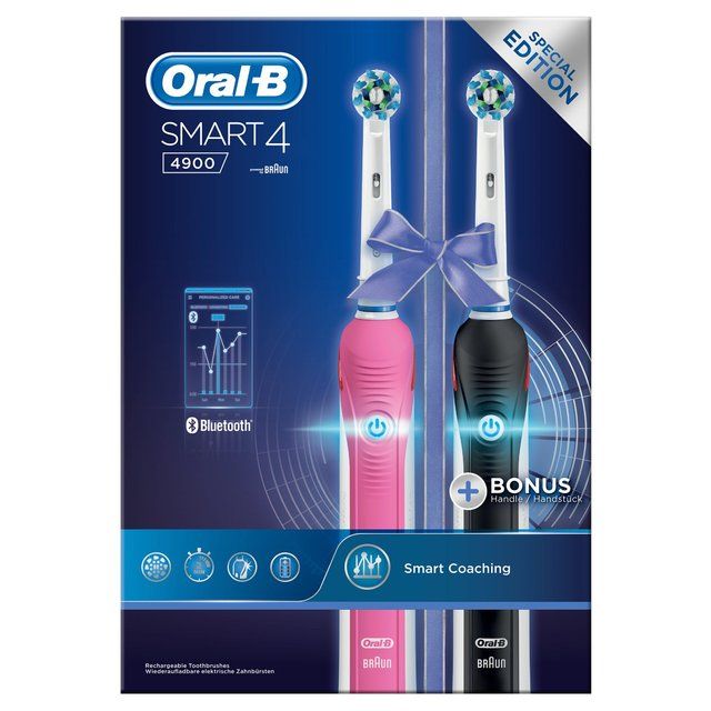 Oral B Smart 4 Electric Toothbrush Pro 4900 Duo   2 per pack