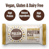 Pulsin Caramel Choc & Peanut Vegan Protein Bar    50g GOODS M&S   