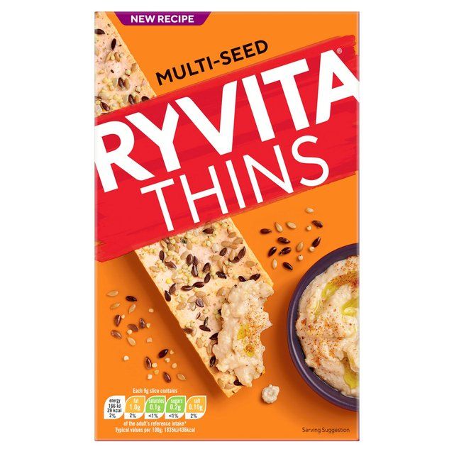 Ryvita Thins Multi-Seed Flatbread Crackers   125g GOODS M&S   