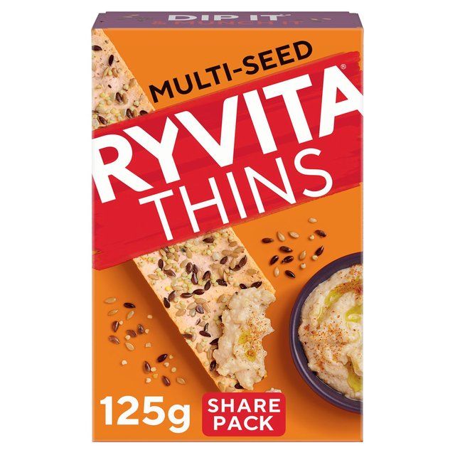 Ryvita Thins Multi-Seed Flatbread Crackers   125g