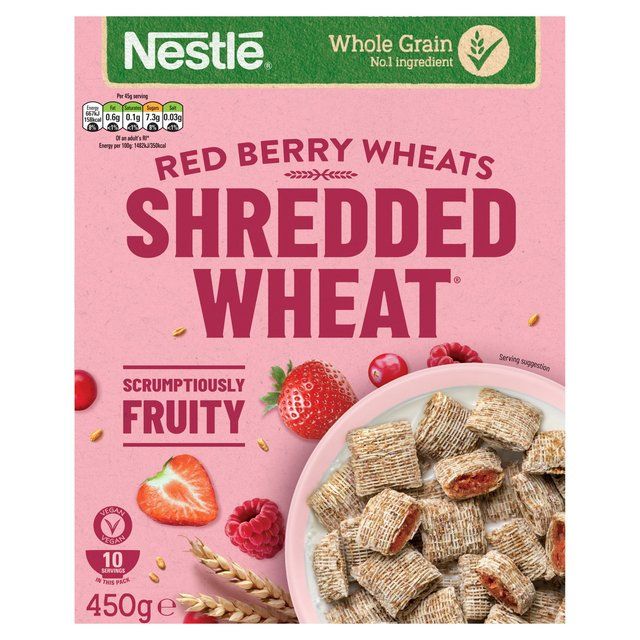 Nestle Shredded Wheat Red Berries & Vanilla Cereal   450g