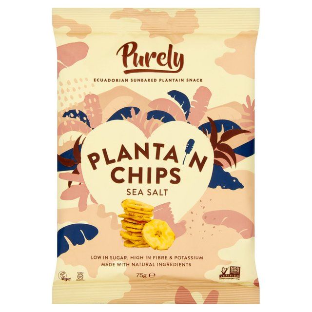 Purely Plantain Chips Naturally Salted   75g