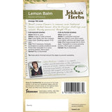 Johnsons Seeds - Jekka's Herbs - Lemon Balm