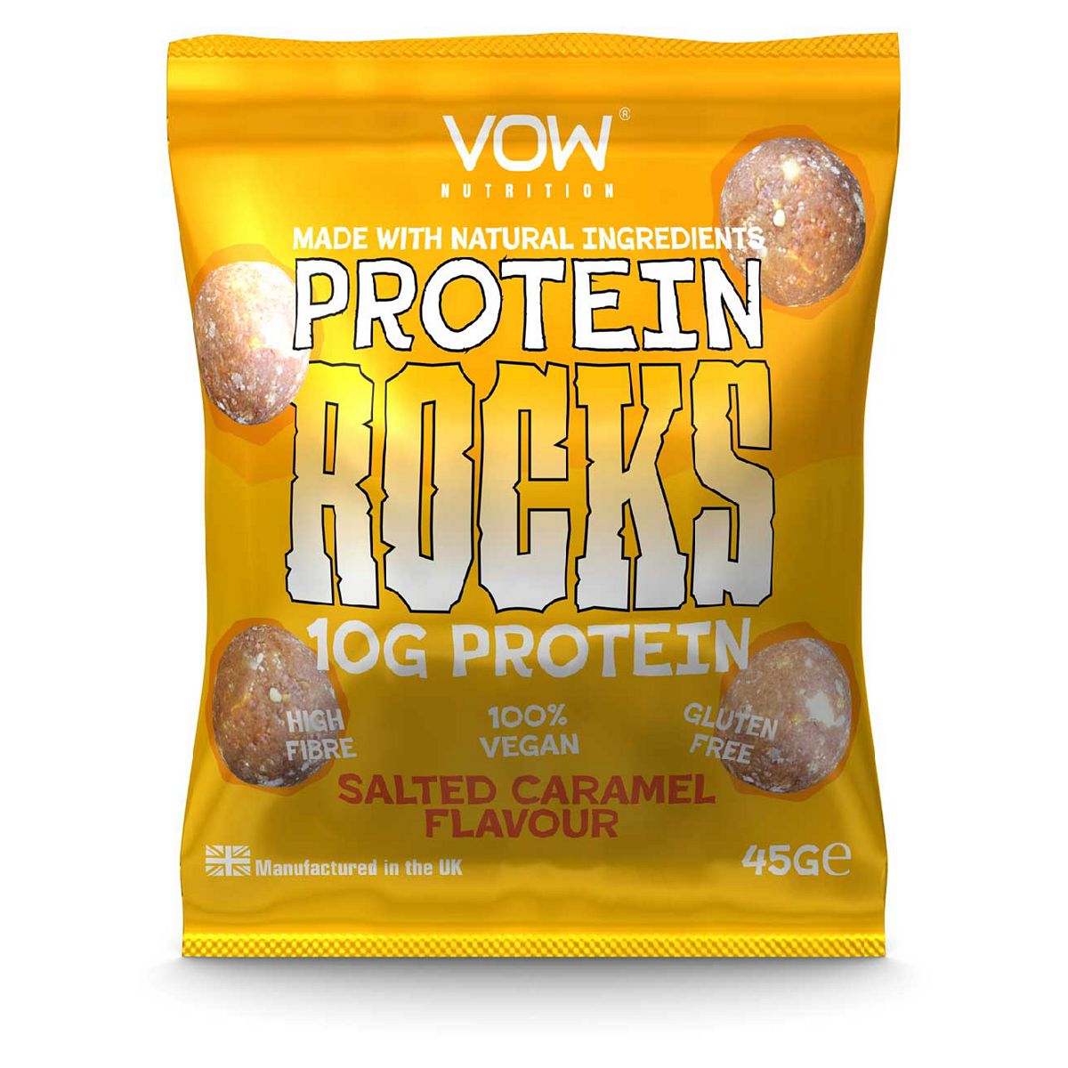 VOW Nutrition Protein Rocks High Protein Snack Salted Caramel - 45g GOODS Boots   