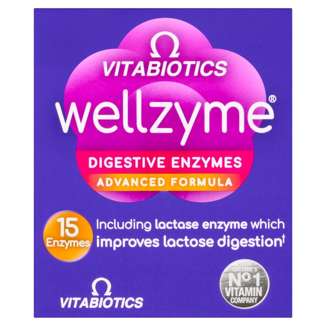 Vitabiotics Wellzyme Digestive Enzymes Advanced Formula Capsules    60 per pack