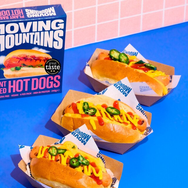 Moving Mountains Plant-Based Hot Dogs   4 x 60g