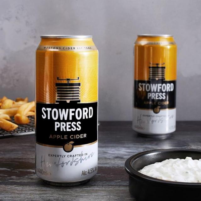 Stowford Press Medium Dry Cider Cans   10 x 440ml GOODS M&S   