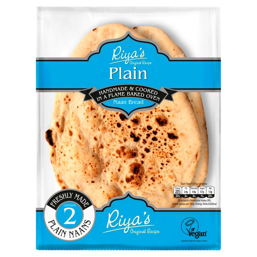 Riya's Original Recipe Plain Naan Bread