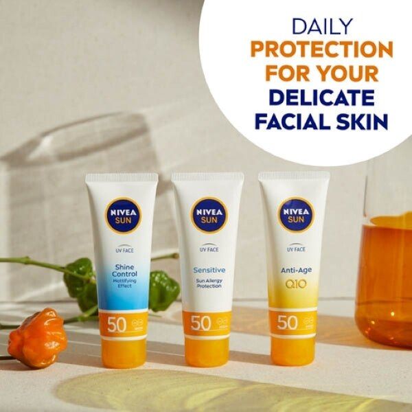 NIVEA SUN UV Face Suncream Shine Control SPF50 50ml GOODS Superdrug   