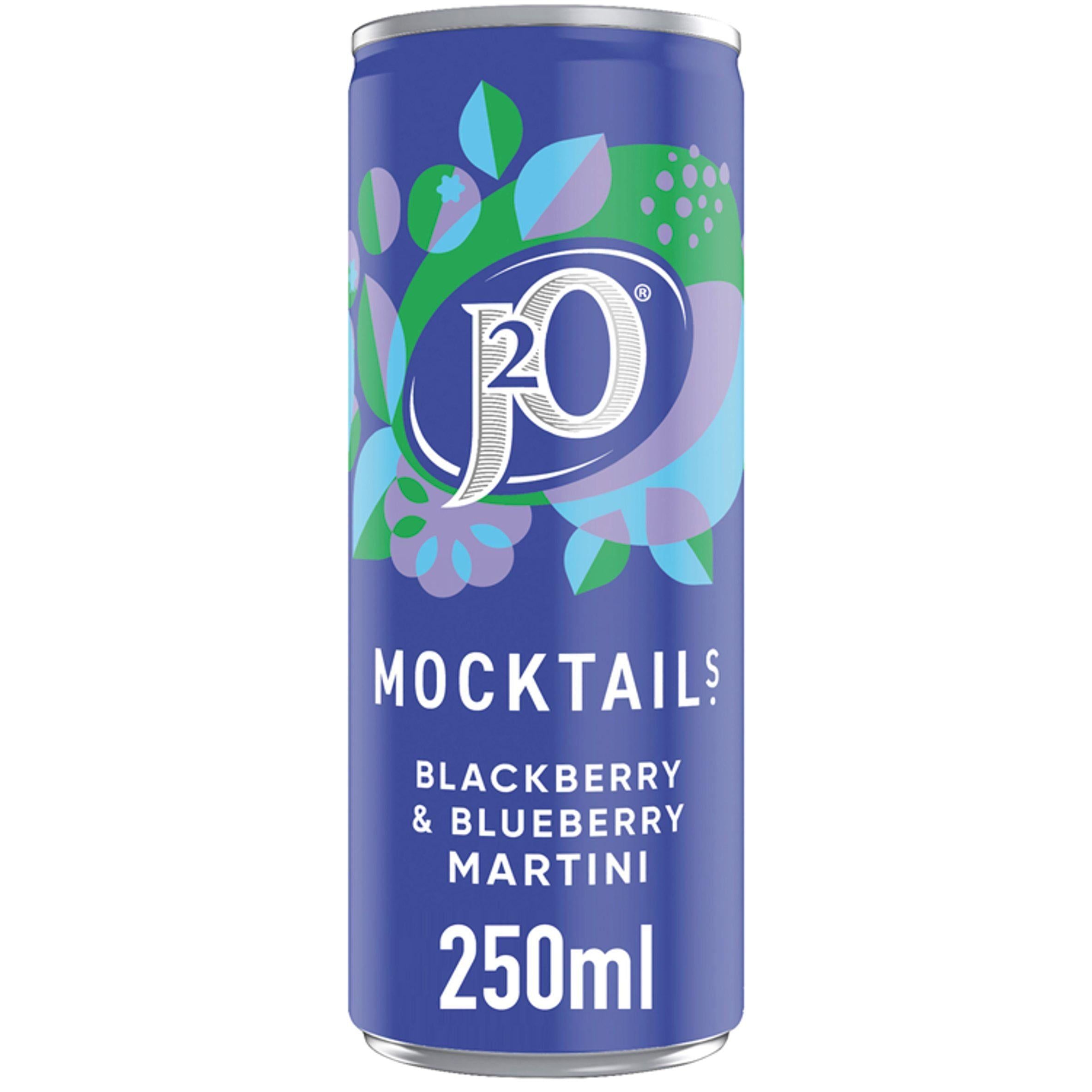 J2O Mocktails Blackberry &amp; Blueberry Martini 250ml