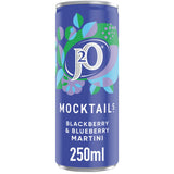 J2O Mocktails Blackberry &amp; Blueberry Martini 250ml