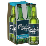 Carlsberg Alcohol Free Lager Beer Bottles   4 x 330ml