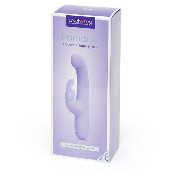 Lovehoney Paradise Rechargeable Rabbit Vibrator Purple GOODS Superdrug   