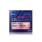 Nivea Cellular Expert Lift Bakuchiol Anti Age Night Cream Moisturiser 50ml face & body skincare Sainsburys   