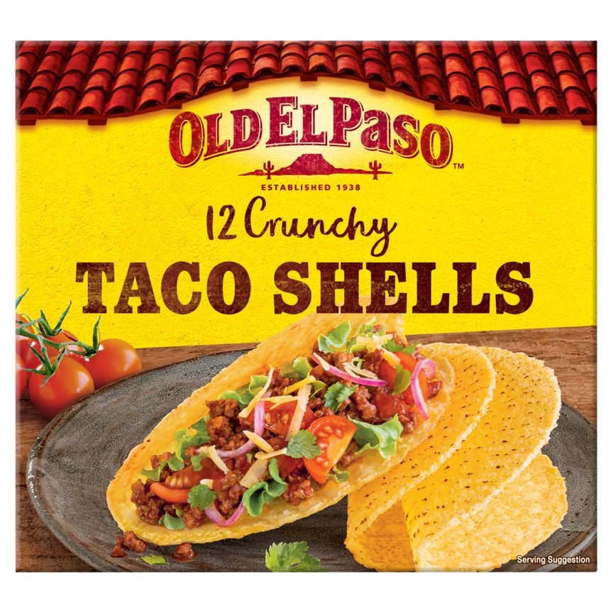 Old El Paso Mexican 12 Crunchy Taco Shells GOODS ASDA   