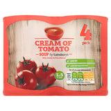 Sainsbury's Cream Of Tomato Soup 4x400g Soups Sainsburys   