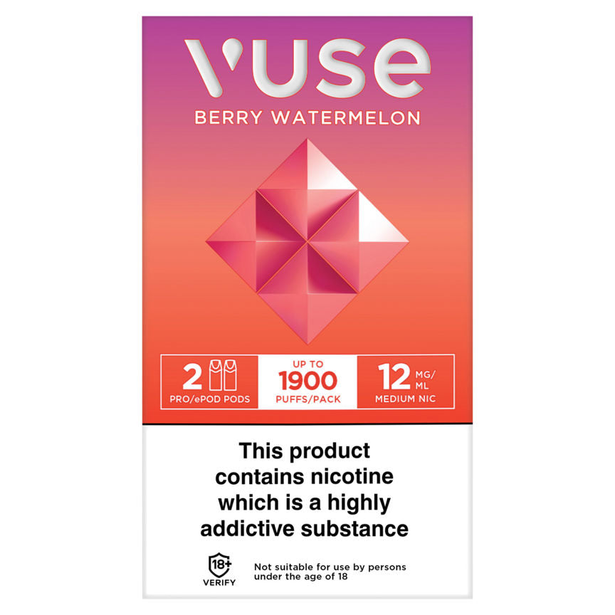 Vuse ePod Pods vPro Berry Watermelon Disposable 12mg