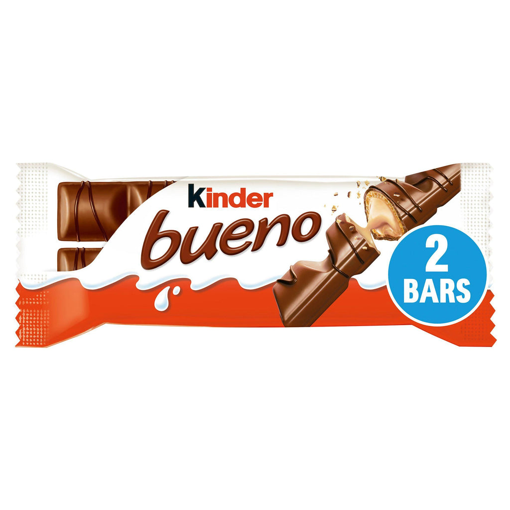 Kinder Bueno Milk Chocolate & Hazelnuts Single Bar 2x21.5g