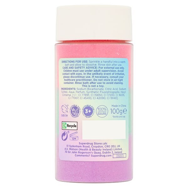 Superdrug Fantasy Unicorn Bath Dust 100g