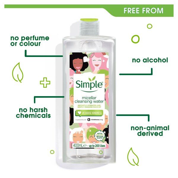 Simple X Kindness Cleansing Micellar Water 400ml GOODS Superdrug   