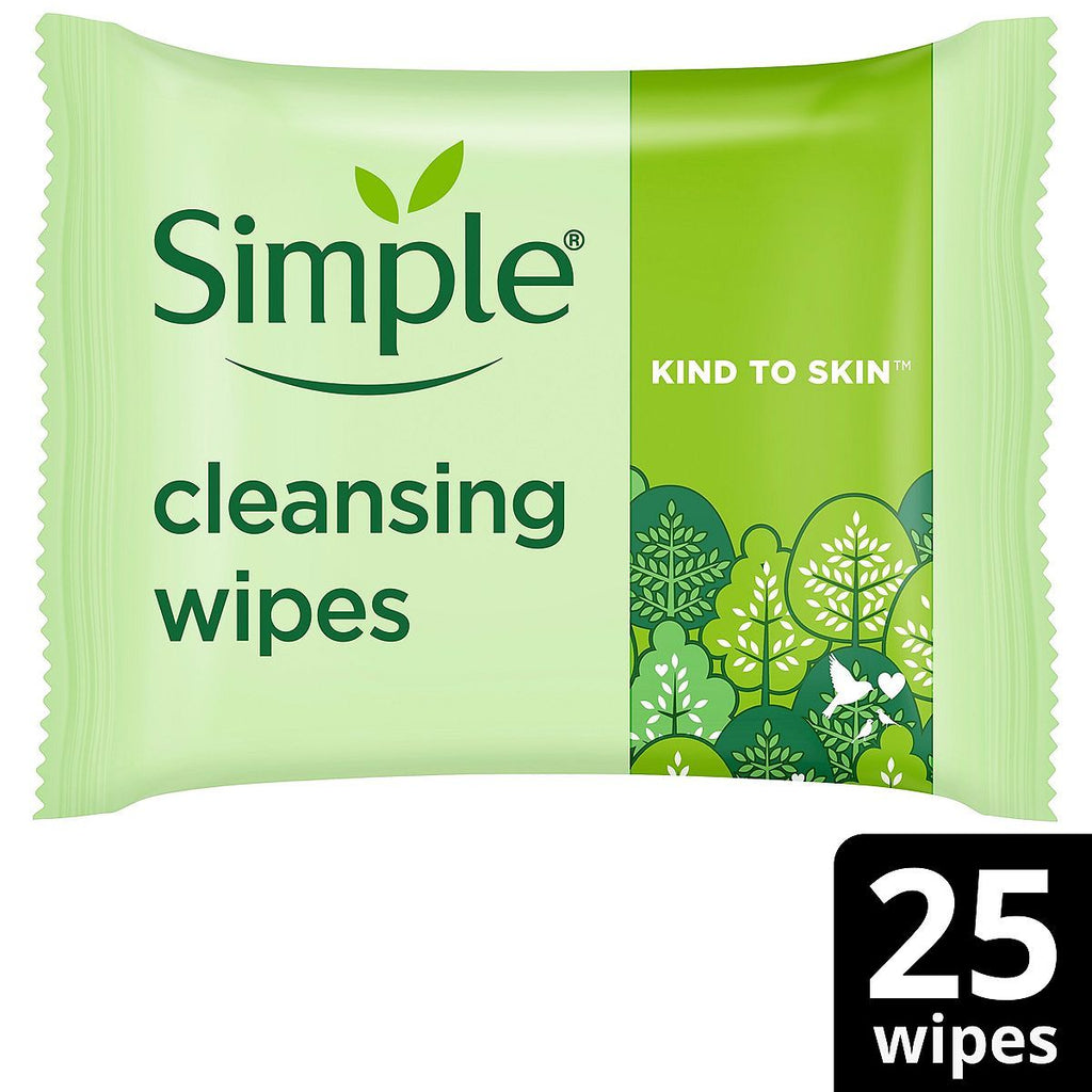 Simple Kind to Skin Biodegradable Cleansing Wipes 25 PC