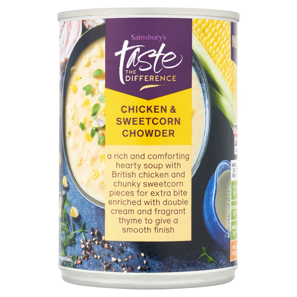 Sainsbury's Chicken & Sweetcorn Chowder, Taste the Difference 380g