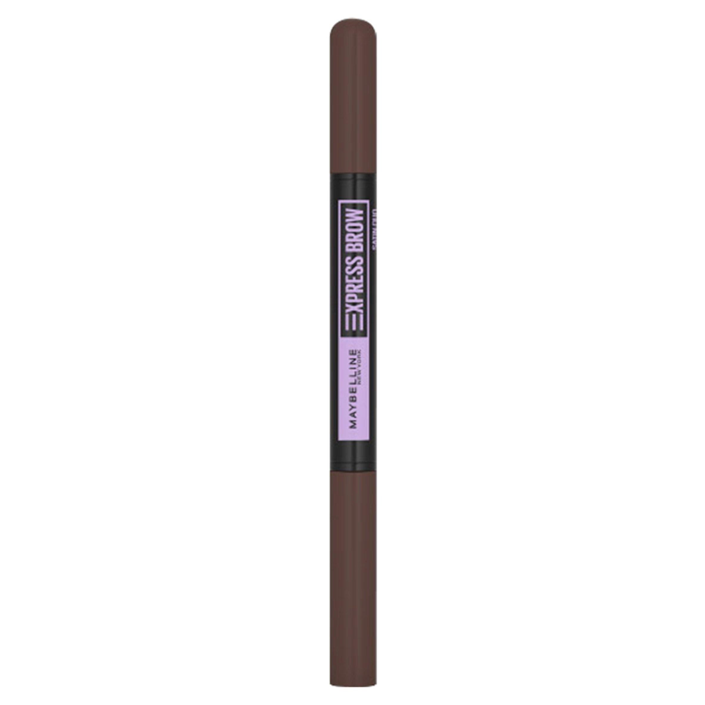 Maybelline Express Brow Duo 2-In-1 Pencil Pen & Filling Powder Dark Brown All Sainsburys   