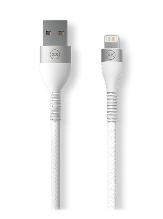 Mixx Ultra Durable Cable USB to Lightning Cable – White 1.2m