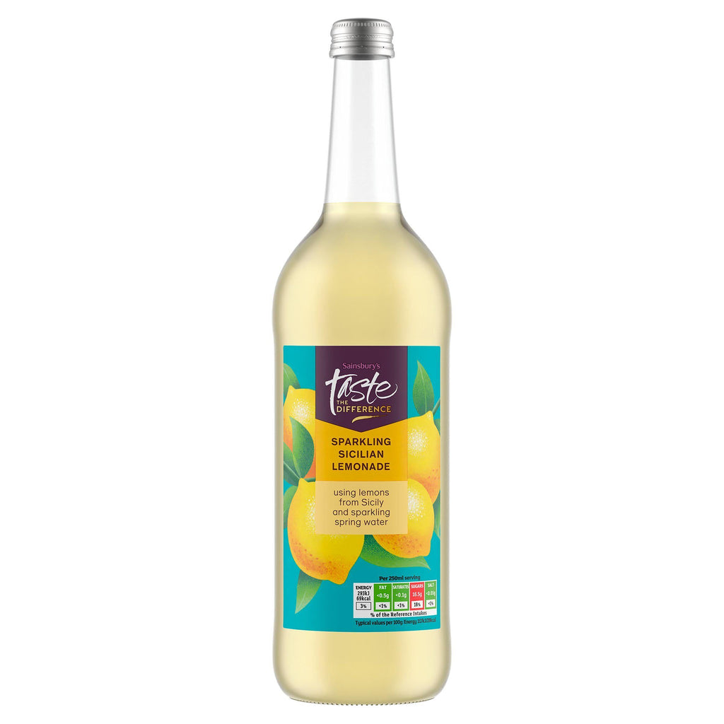 Sainsbury's Sicilian Lemonade, Sparkling, Taste the Difference 75cl (Sugar levy applied)