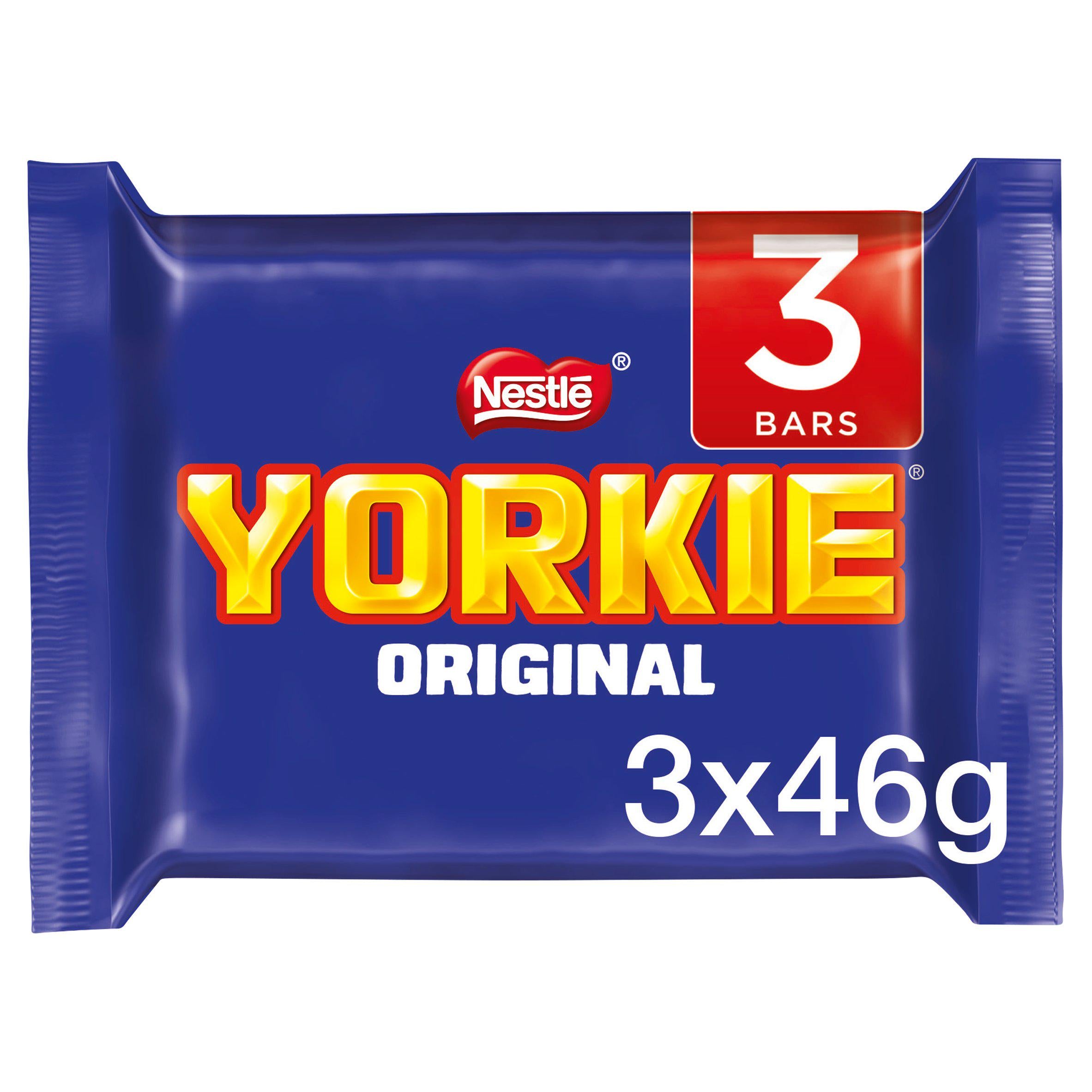 Yorkie Original Milk Chocolate Bar Multipack 3x46g GOODS Sainsburys   