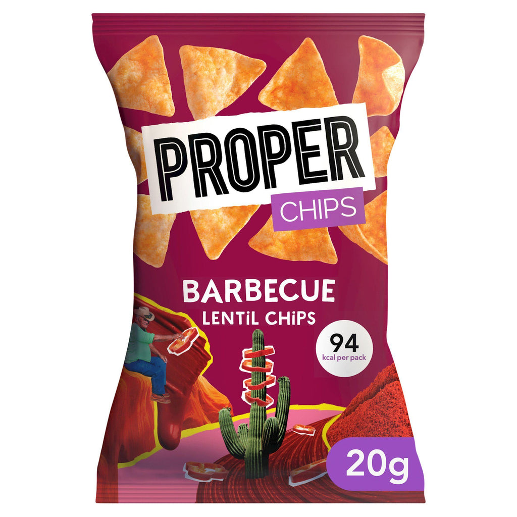 Proper Chips Barbecue Lentil Chips 20g