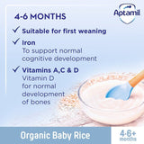 Aptamil Organic Baby Rice Cereal 4 mths+   100g - McGrocer