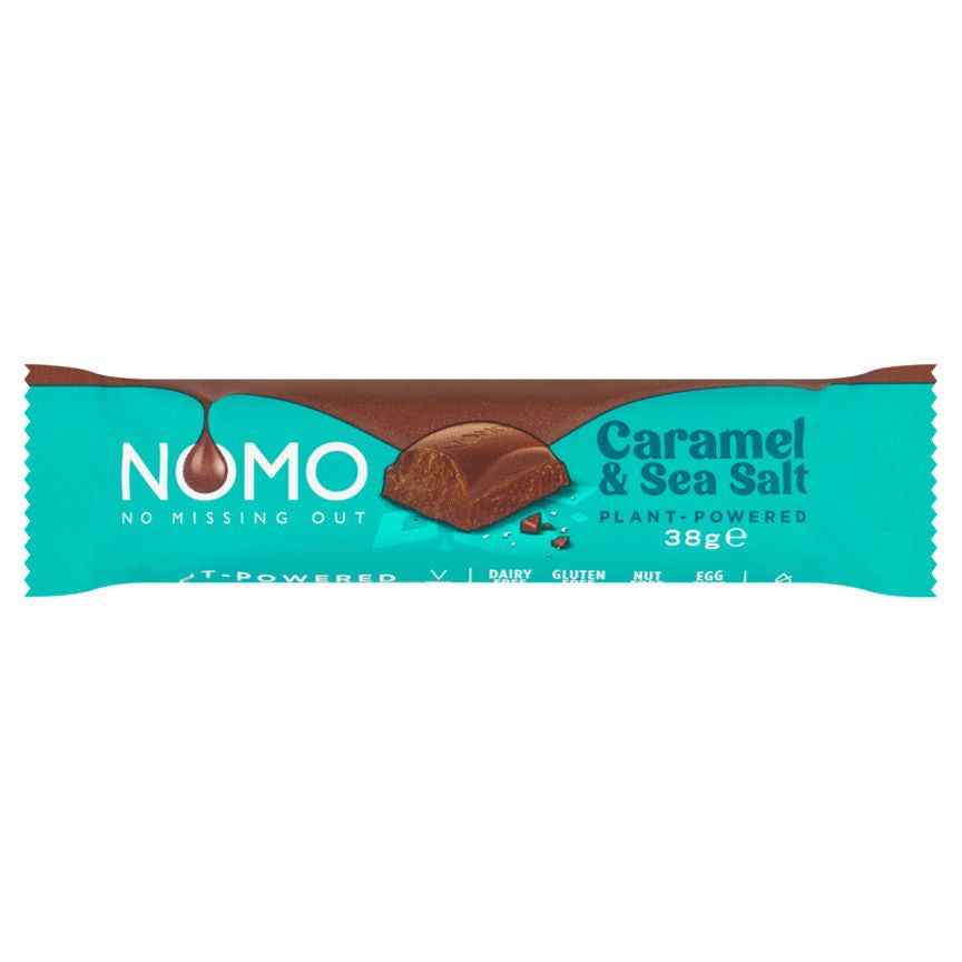 NOMO Caramel & Sea Salt Choc Bar