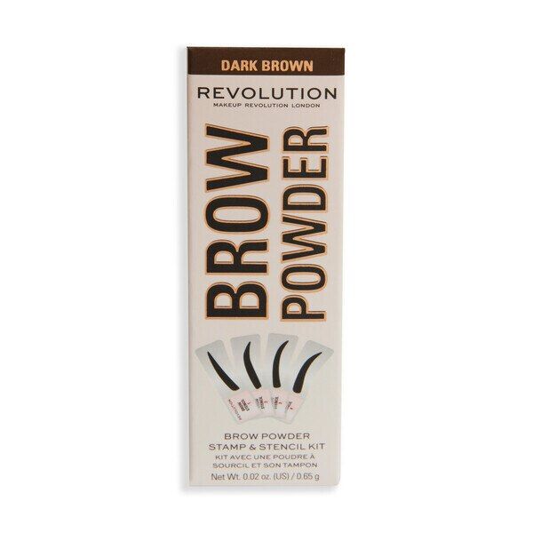 Revolution Stamp & Go Brow Kit Dark Brown GOODS Superdrug   