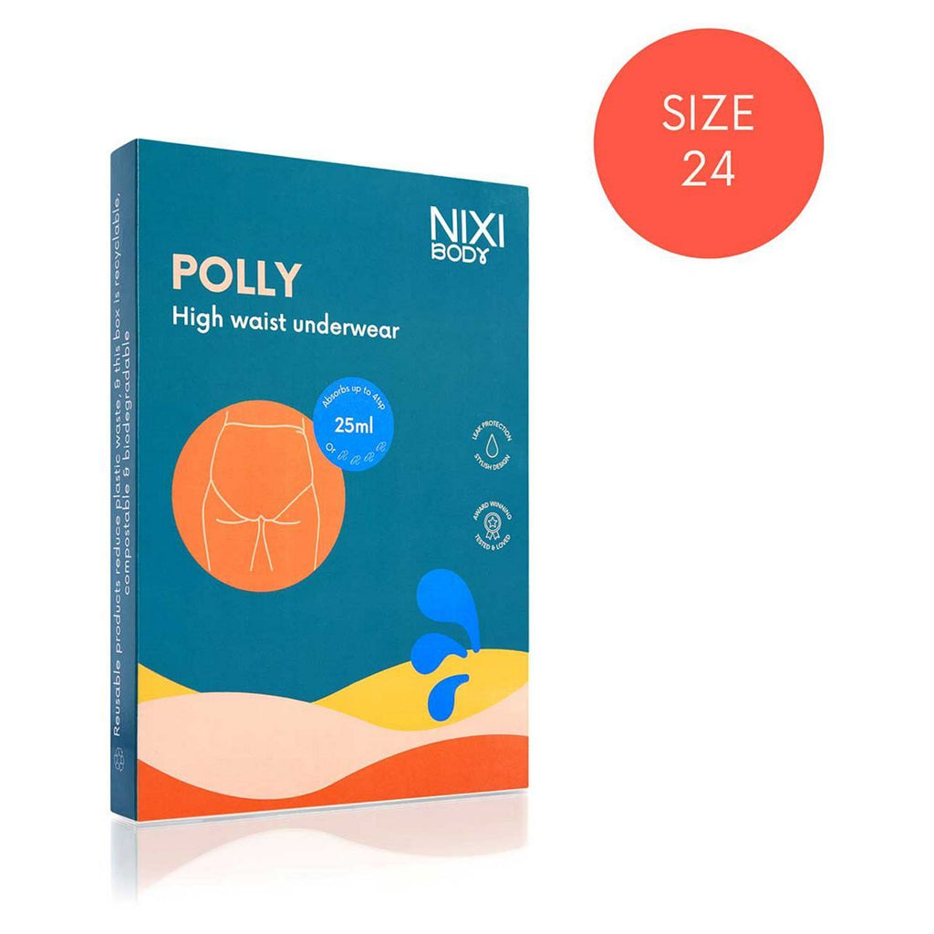 NIXI Body Polly Black 24 High Waist Leakproof Knickers